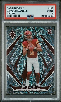 2024 Panini Phoenix 198 Jayden Daniels Lazer PSA