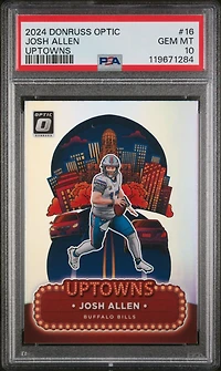 2024 Panini Donruss Optic Uptowns 16 Josh Allen PSA