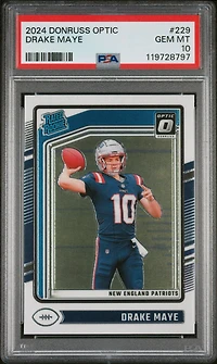 2024 Panini Donruss Optic 229 Drake Maye PSA 10