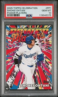 2025 Topps Mega Celebration Box Power Players Pp1 Shohei Ohtani PSA 10