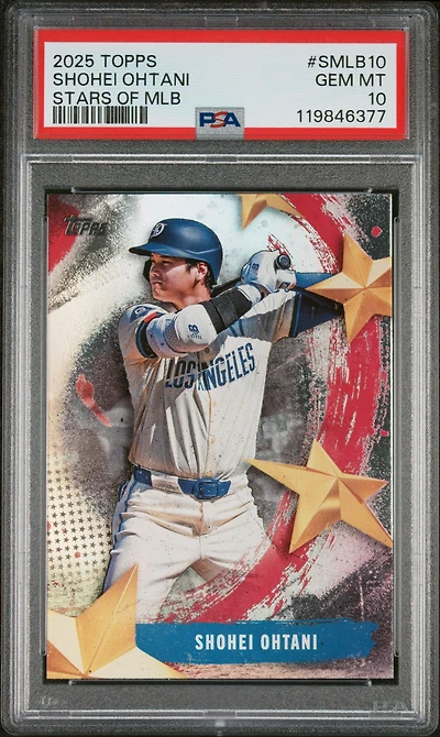 2025 Topps Stars Of Mlb Smlb10 Shohei Ohtani PSA 10