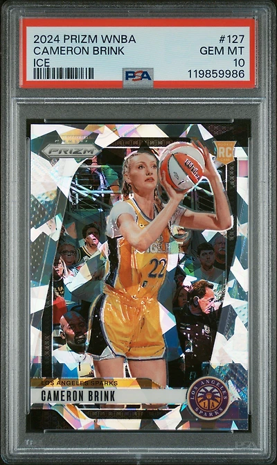 2024 Panini Prizm Wnba 127 Cameron Brink Ice PSA