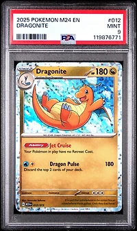 2025 Pokemon M24 En-mcdonald's Collection 012 Dragonite PSA 9