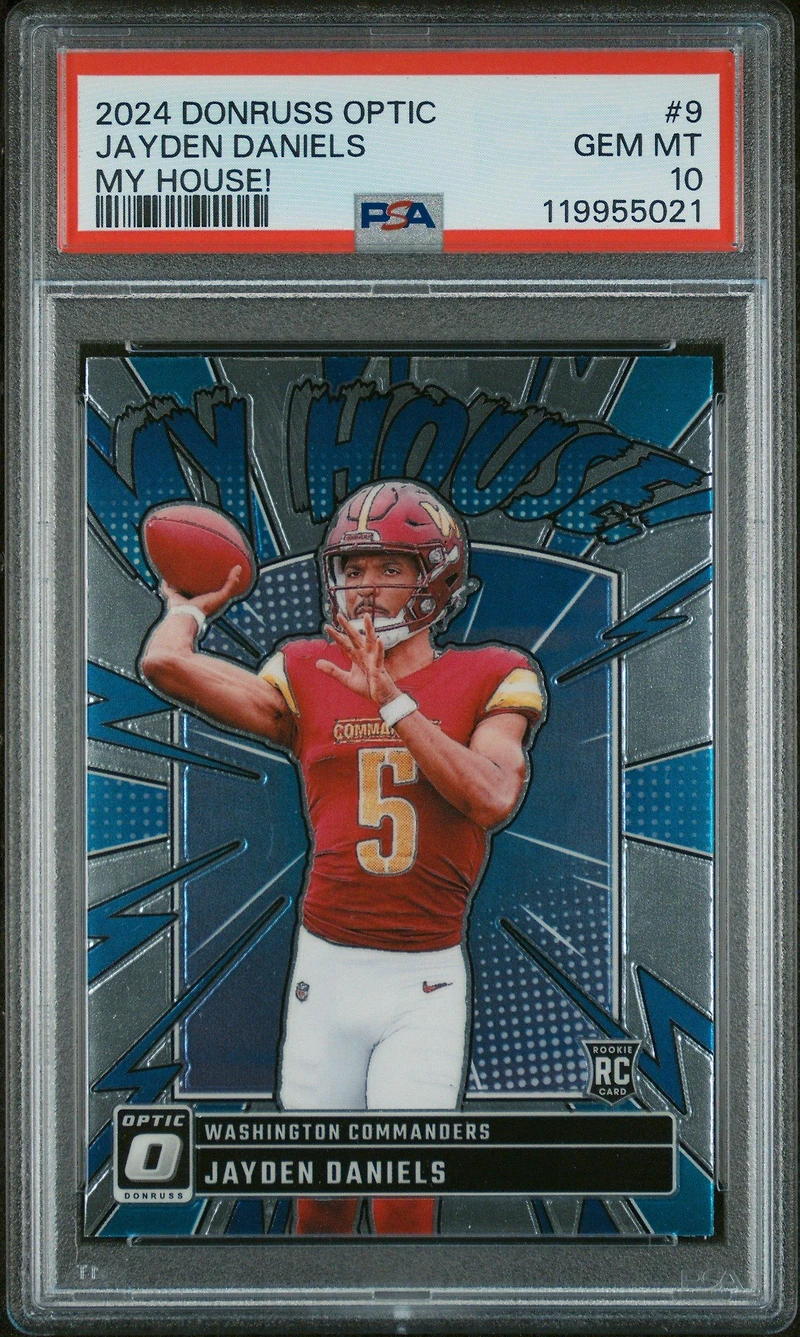 2024 Panini Donruss Optic My House! 9 Jayden Daniels PSA 10