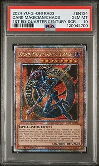 2024 Yu-gi-oh! Ra03-quarter Century Bonanza En134 Dark Magician Of Chaos 1st Edition-quarter Century Secret Rare PSA 10