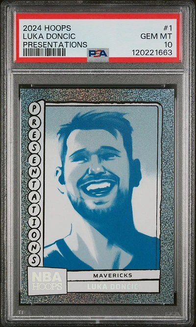 2024 Panini Nba Hoops Presentations 1 Luka Doncic PSA 10