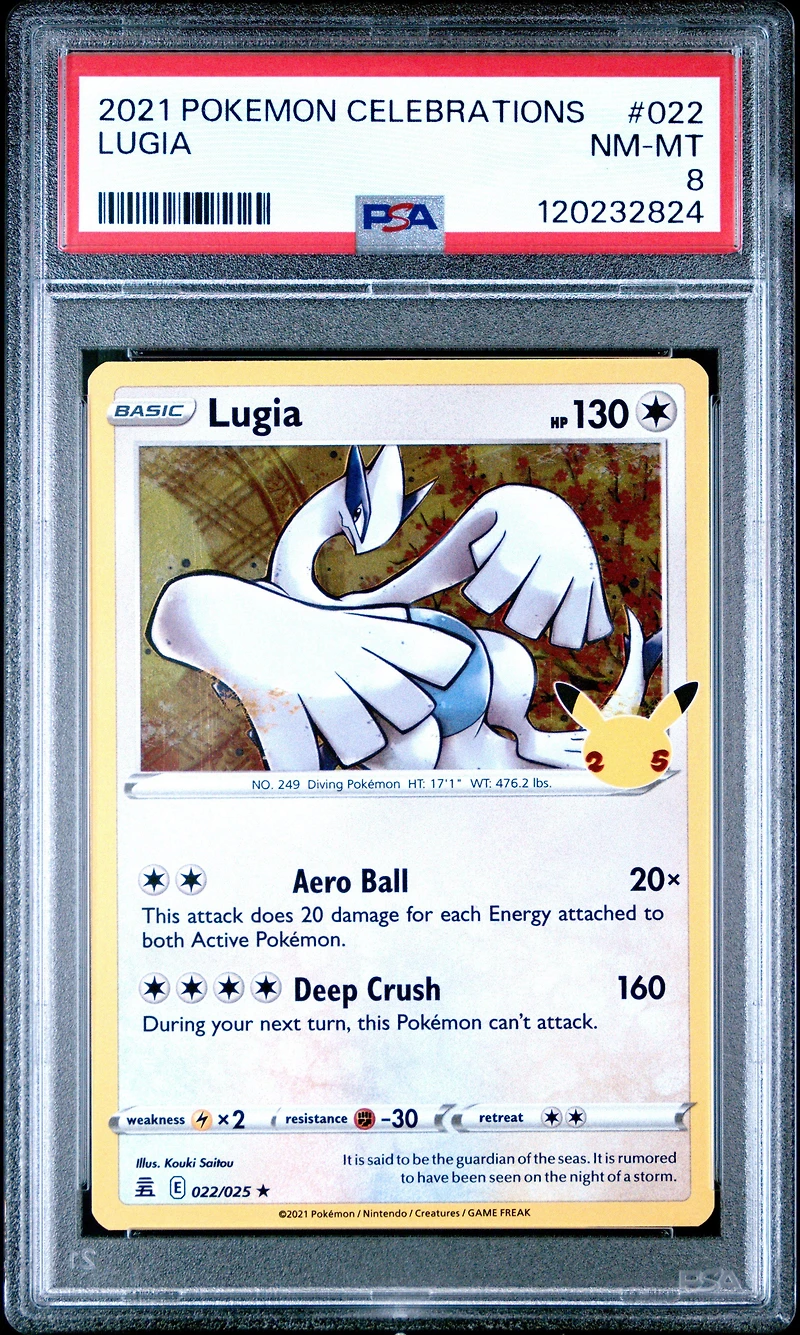 2021 Pokemon Celebrations 022 Lugia PSA