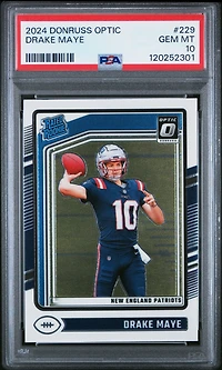 2024 Panini Donruss Optic 229 Drake Maye PSA 10