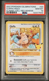 2021 Pokemon Celebrations Classic Collection 20 Cleffa-holo PSA