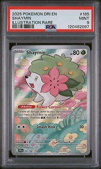 2025 Pokemon Dri En-destined Rivals 185 Shaymin Illustration Rare PSA