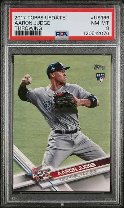 2017 Topps Update Us166 Aaron Judge Throwing PSA