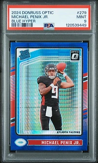 2024 Panini Donruss Optic 279 Michael Penix Jr. Hyper PSA 9