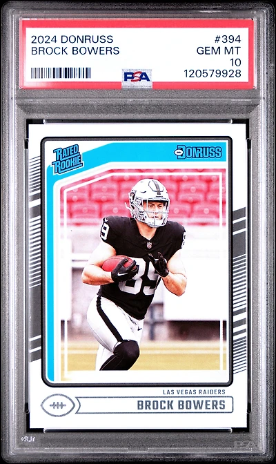2024 Panini Donruss 394 Brock Bowers PSA 10