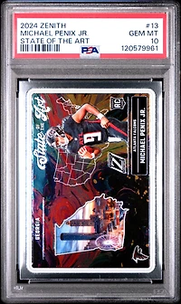2024 Panini Zenith State Of The Art 13 Michael Penix Jr. PSA 10
