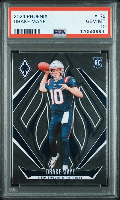 2024 Panini Phoenix 179 Drake Maye PSA 10