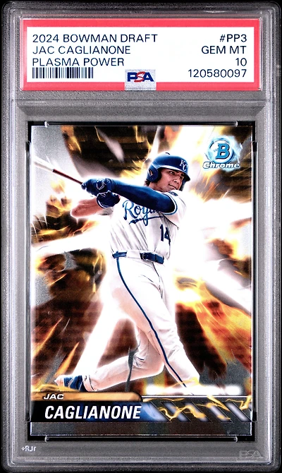 2024 Bowman Draft Plasma Power Pp3 Jac Caglianone PSA 10