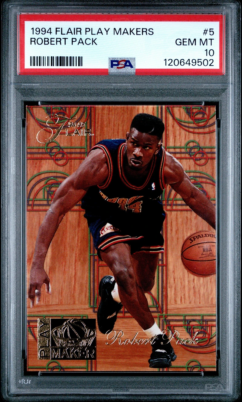 1994 Flair Play Makers 5 Robert Pack PSA 10