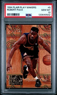 1994 Flair Play Makers 5 Robert Pack PSA 10