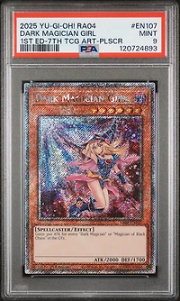 2025 Yu-gi-oh! Ra04-quarter Century Stampede En107 Dark Magician Girl 1st Edition-7th Tcg Artwork PSA 9