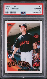 2010 Topps 2 Buster Posey PSA 10