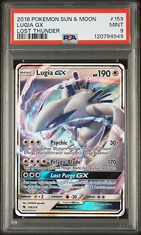 2018 Pokemon Sun & Moon Lost Thunder 159 Lugia Gx PSA