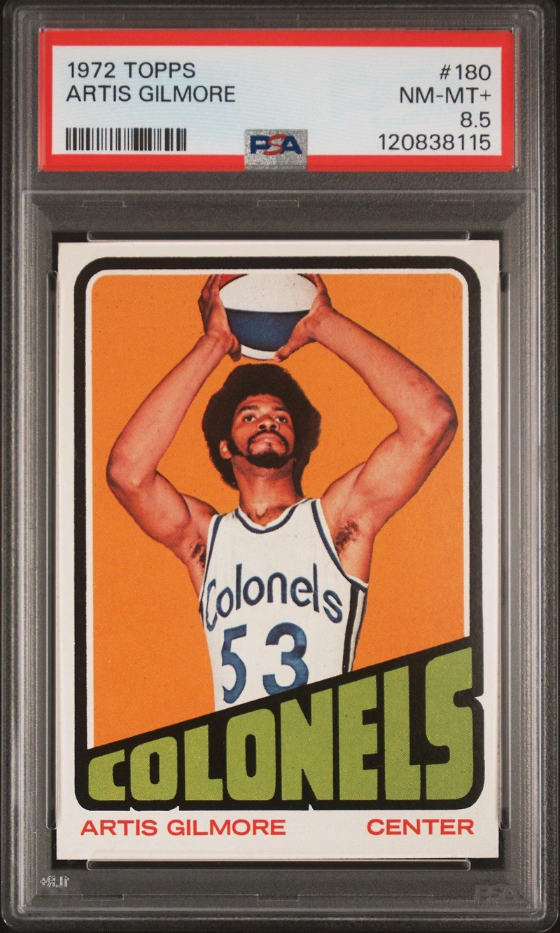 1972 Topps 180 Artis Gilmore PSA NM-MT+ 8.5