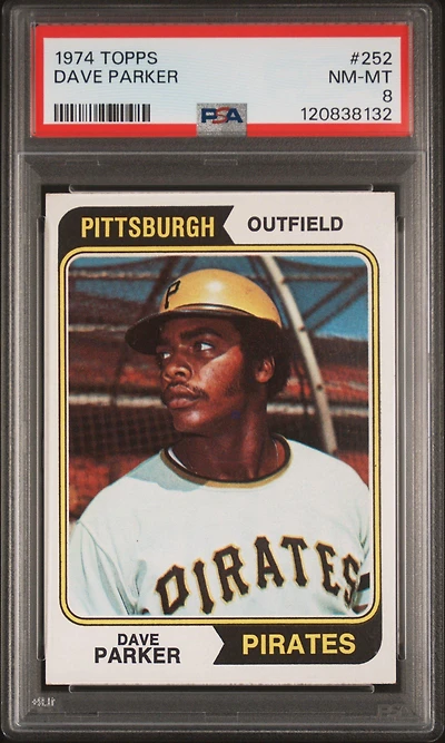 1974 Topps 252 Dave Parker PSA 8
