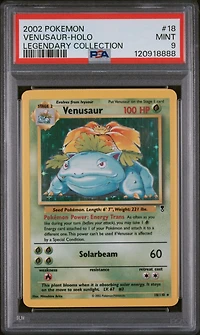 2002 Pokemon Legendary Collection 18 Venusaur-holo PSA