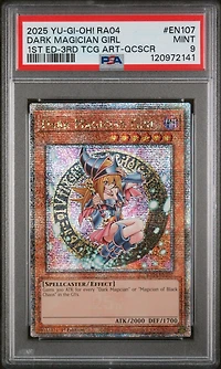 2025 Yu-gi-oh! Ra04-quarter Century Stampede En107 Dark Magician Girl 1st Edition-3rd Tcg Artwork-quarter Century Secret Rare PSA 9