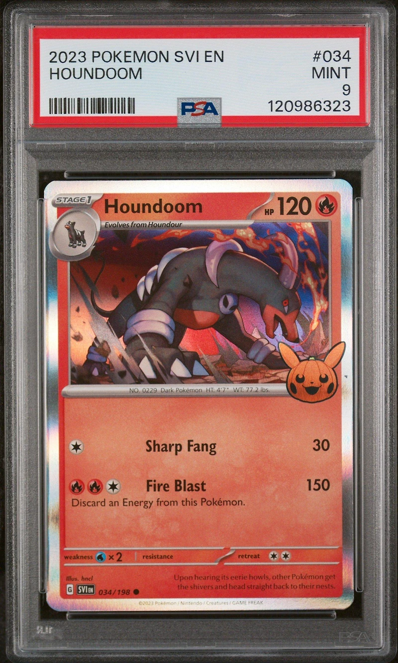 2023 Pokemon Svi En-scarlet & Violet 034 Houndoom PSA 9