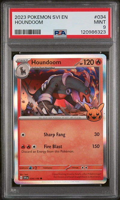 2023 Pokemon Svi En-scarlet & Violet 034 Houndoom PSA 9