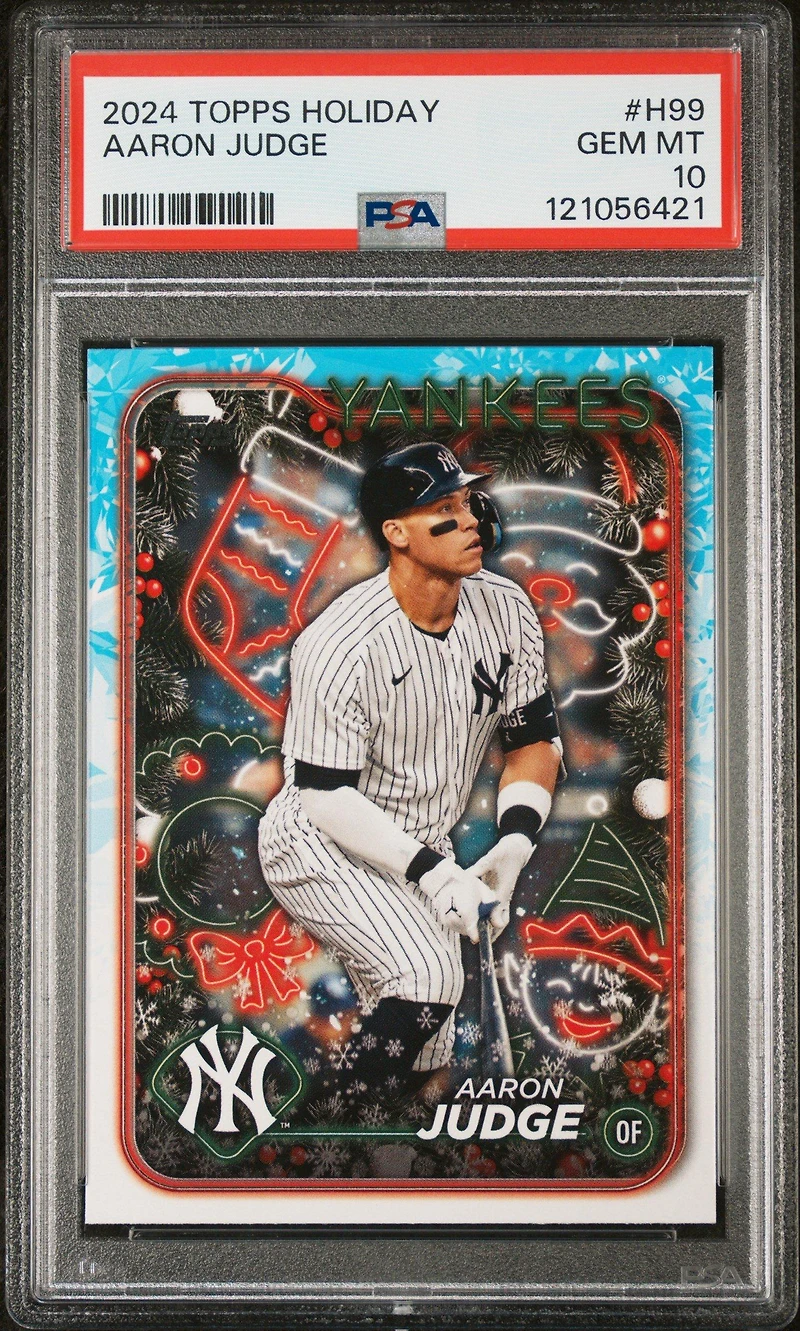 2024 Topps Holiday H99 Aaron Judge PSA 10