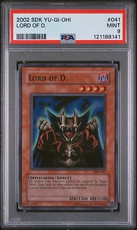 2002 Yu-gi-oh! Starter Deck: Kaiba 041 Lord Of D. PSA 9