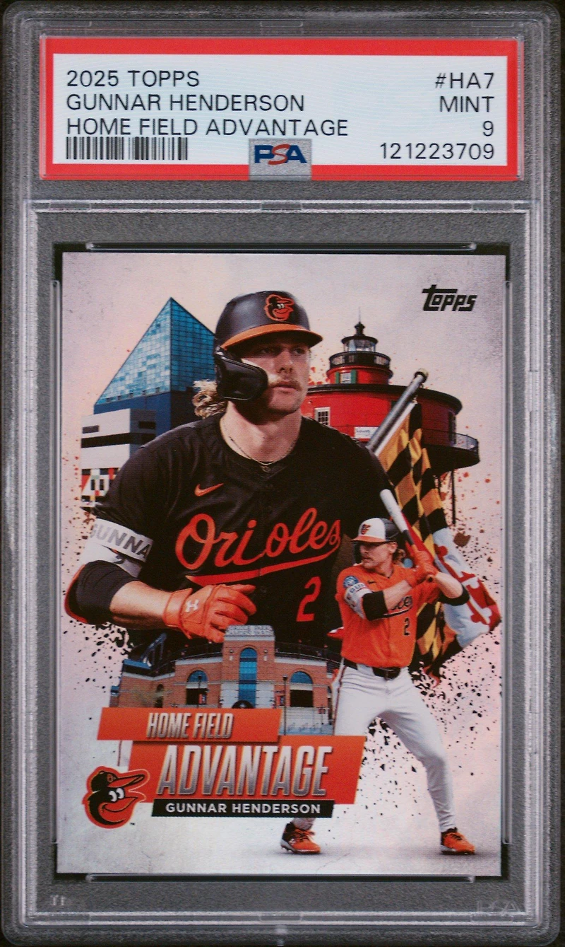 2025 Topps Home Field Advantage Ha7 Gunnar Henderson PSA 9