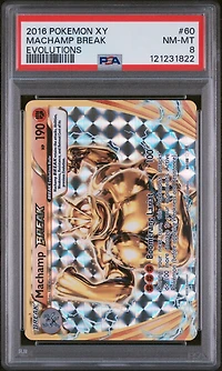 2016 Pokemon Xy Evolutions 60 Machamp Break PSA