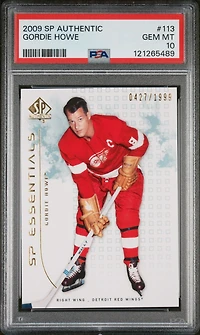 2009 Sp Authentic 113 Gordie Howe PSA 10