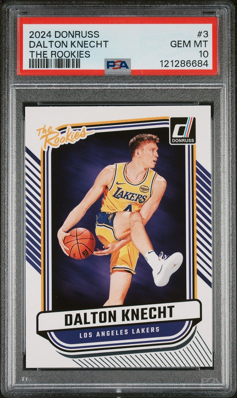 2024 Panini Donruss The Rookies 3 Dalton Knecht PSA 10