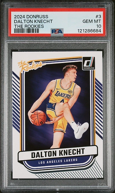 2024 Panini Donruss The Rookies 3 Dalton Knecht PSA 10