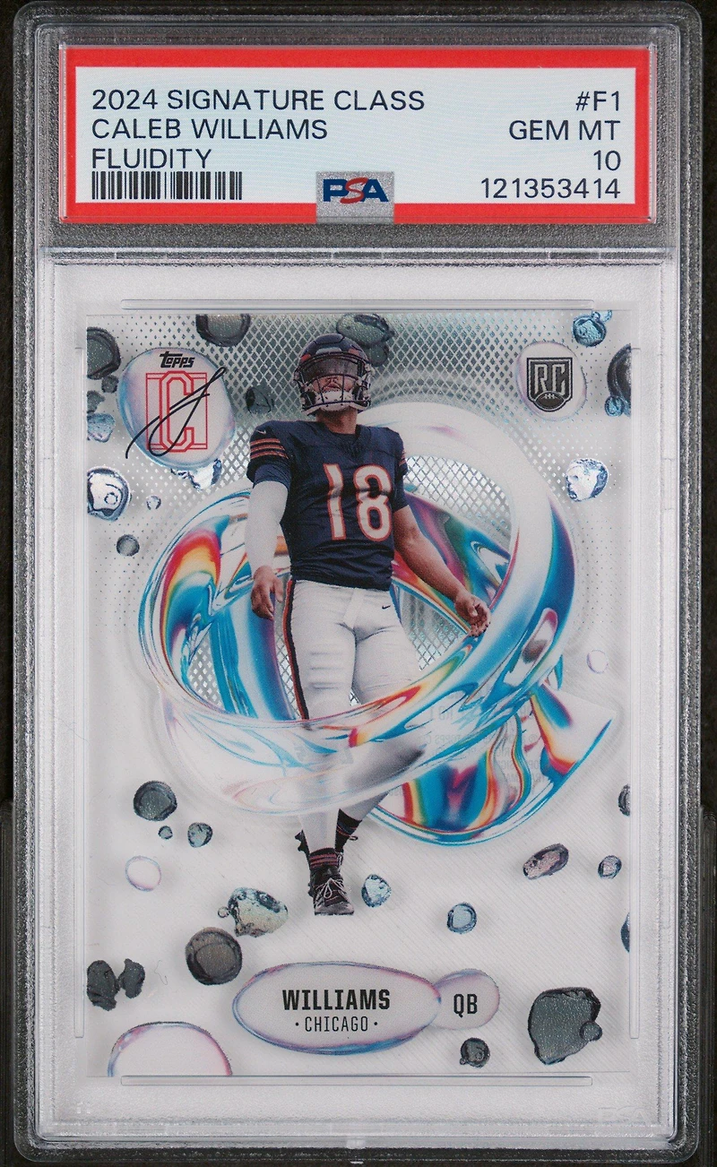 2024 Topps Signature Class Fluidity F1 Caleb Williams PSA 10