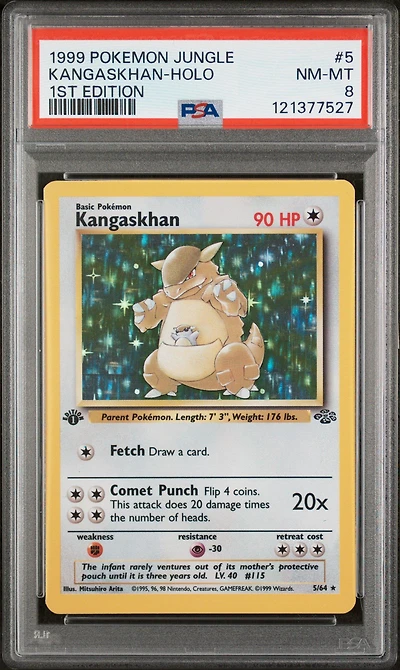1999 Pokemon Jungle 5 Kangaskhan-holo 1st Edition PSA