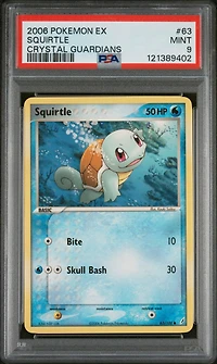 2006 Pokemon Ex Crystal Guardians Squirtle PSA