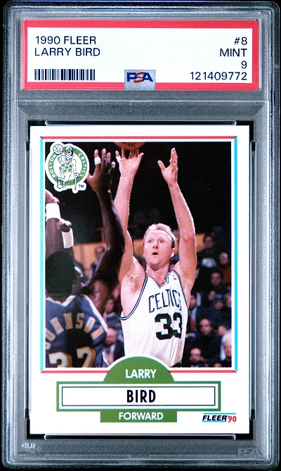 1990 Fleer 8 Larry Bird PSA 9