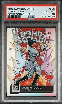 2022 Panini Donruss Optic Bomb Squad Bs6 Aaron Judge Holo PSA 10