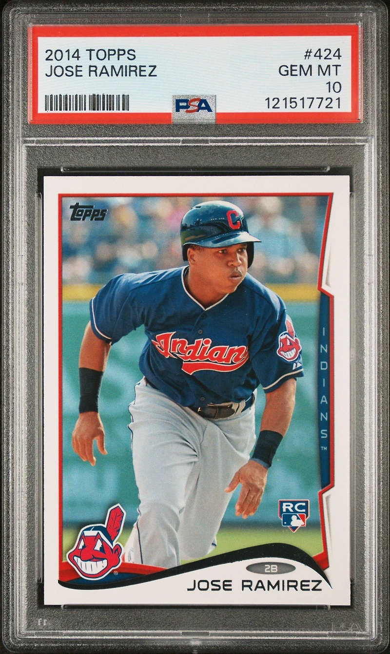 2014 Topps 424 Jose Ramirez PSA 10