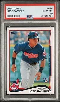 2014 Topps 424 Jose Ramirez PSA 10