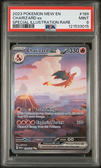 2023 Pokemon Mew En-151 199 Charizard Ex Special Illustration Rare PSA