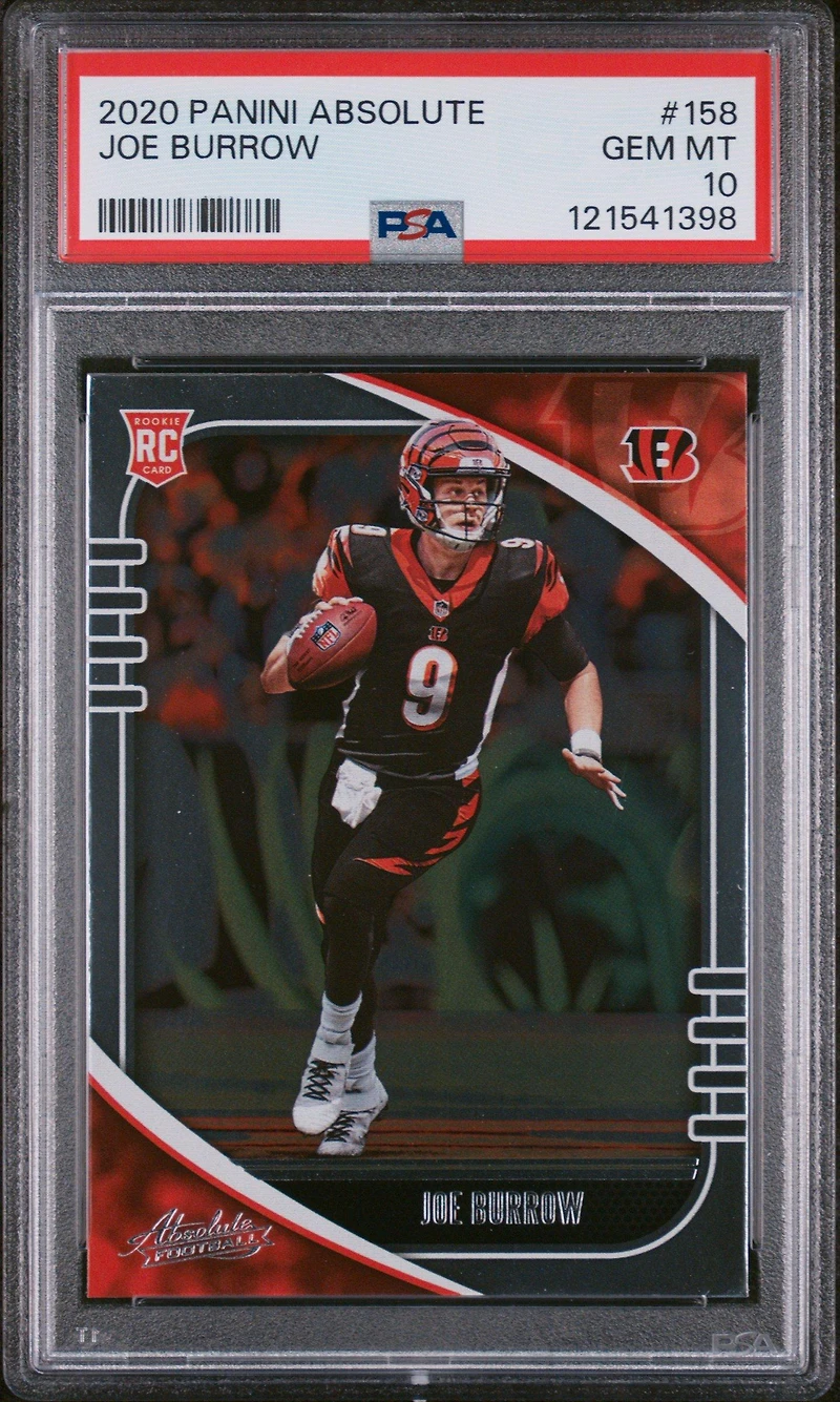 2020 Panini Absolute 158 Joe Burrow PSA