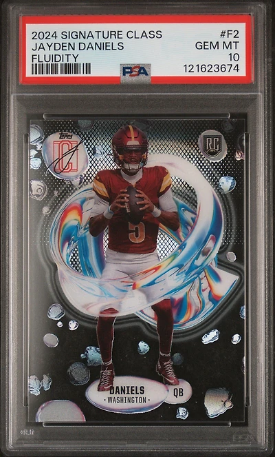 2024 Topps Signature Class Fluidity F2 Jayden Daniels PSA