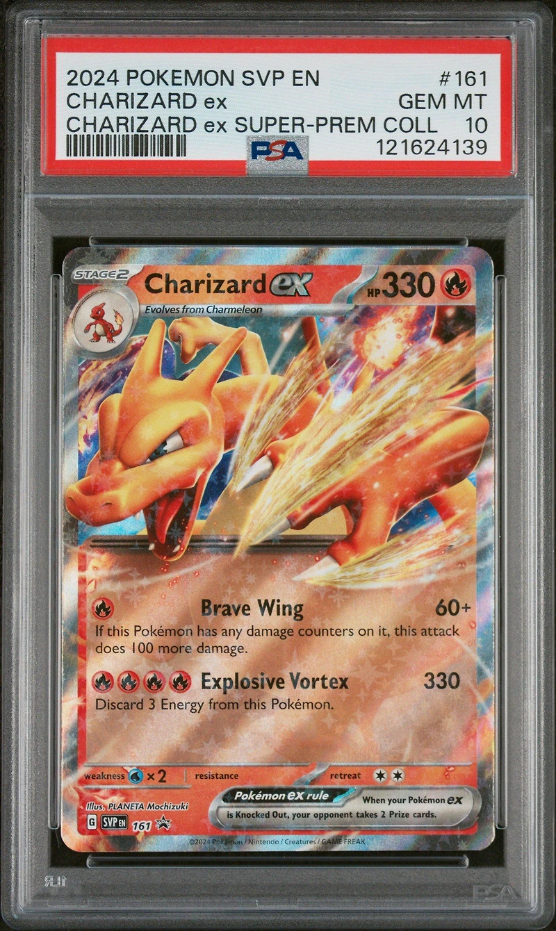 2024 Pokemon Svp En-sv Black Star Promo 161 Charizard Ex Charizard Ex Super-premium Collection PSA 10