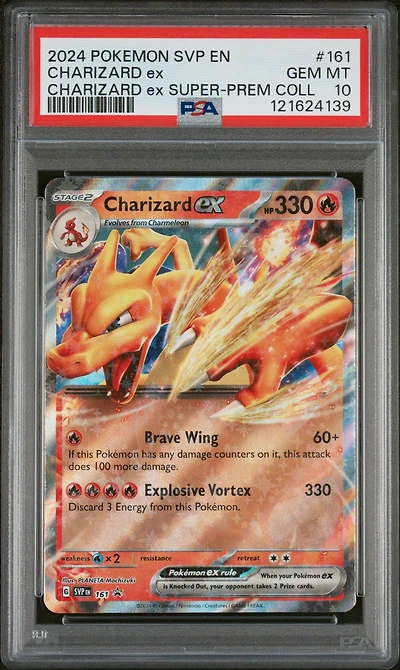 2024 Pokemon Svp En-sv Black Star Promo 161 Charizard Ex Charizard Ex Super-premium Collection PSA 10